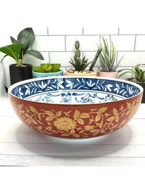 Vintage Arita Bowl With Intricate Design Gold Accents Mark Of The Daikichi Kiln